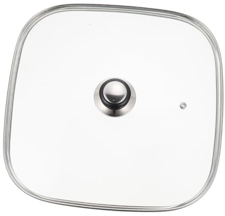 IMIKEYA Tapa De Vidrio Para Olla Eléctrica Cubierta Práctica Asa Para Cocina Repuesto De Sartén Diseño De Borosilicato Para Uso Microondas