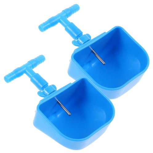 Bebedero para Conejos Dispensación Automática 2 Piezas Azul