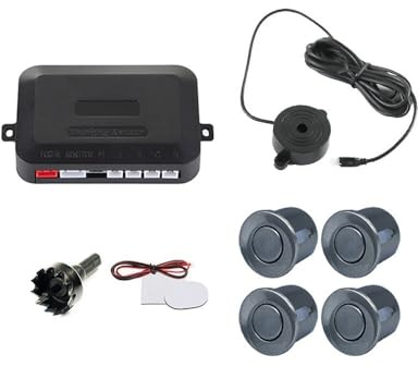Sensore parcheggio PDC Kit sensore di parcheggio per auto 22mm 4 sensori Buzzer Radar retromarcia Indicatore avviso sonoro sonda 12V