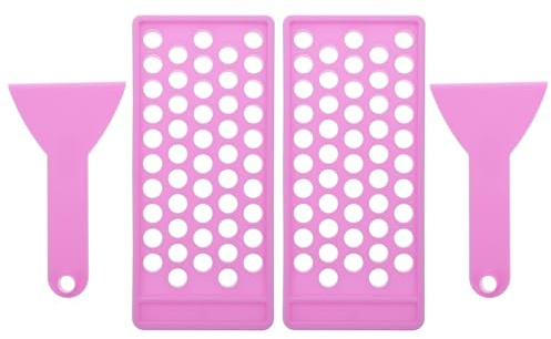 NUOBESTY 2 Stück Lippenbalsam Abfüllschale 50-fach 5g Kunststoff Lippenstift Füller Selbstgemacht Lippenpflege Zubehör