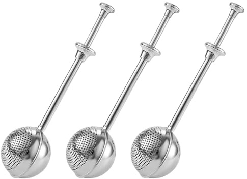 jojofuny Lot de 3 Tamis à Farine en Acier Inoxydable Saupoudreurs à Sucre et Épices Manuels Tamis à Pâtisserie à Maille Fine pour Cuisson Décoration et Épices Ustensiles Cuisine