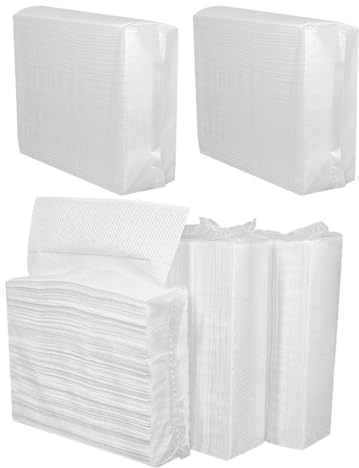 Angoily Wasserabsorbierende Papiertücher 5 Beutel Weiß Multifunktionale Handtücher für Küche und Restaurants Papierhandtücher für Gewerblichen Gebrauch