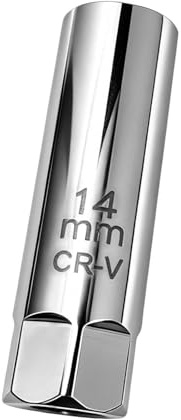 Magnetisk tändstiftshylsa 14 mm, fin väggljusnyckel 3/8 tum 12 sidor, tändstiftsnyckel, starkt stålverktyg för bil, motorcykel, underhåll, motorinstallation, borttagningsljus