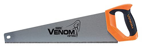 Draper 82203 Venom First Fix Venom Triple Ground 8PPI Handsaw, 550 mm Blade Length , Orange
