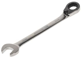 GEDORE red Combination ratchet spanner, Reversible, AF 24 mm, Angled, Flat, Bi-hex, Spanner, R07200240