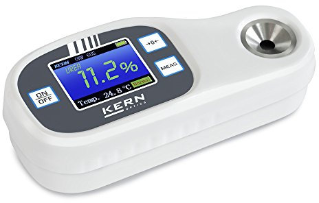 Kern ORF 2UM - Refraktometer Digital, Anwendungsbereich Industrie/Kfz, EG & PG Skala: -50-0°C (Teilung 0,1°C), CW Skala: -40-0°C (Teilung 0,1°C), BF Skala: 1,00-1,50kg/l (Teilung 0,01kg/l)