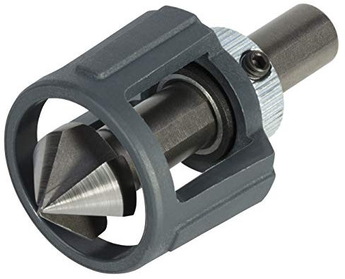 wolfcraft Kegelsenker HSS mit Tiefenstopp I 4391000 I Für präzises Senken von Bohrlöchern für bündige Verschraubungen in Metall, Holz und Kunststoff - Dreikant-Schaft - Made in Germany