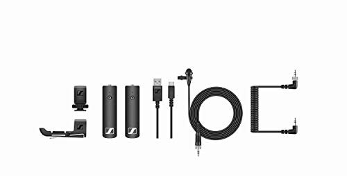 Sennheiser XSW-D Tragbares Lavalier-Set | Plug & Play Digitales Drahtloses Lav-Mikrofon-System für Kamera-Audioaufnahmen | 75m Reichweite und 5 Stunden Akkulaufzeit (508488)