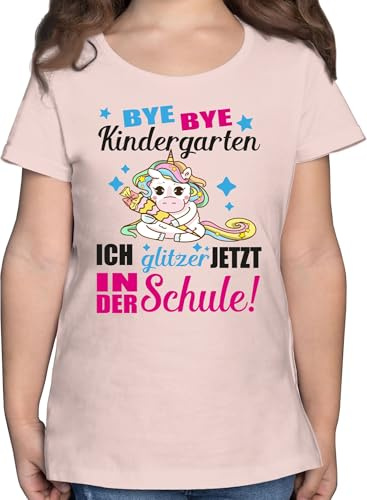 Shirtracer - T-Shirt Mädchen - Einschulung - Kindergarten Das Wars 1. Klasse ich jetzt Bin Parodie schwarz