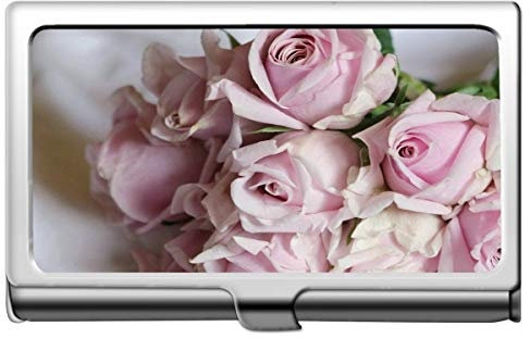 Visitenkartenetui, Blumen Rosa Pastell Nizza Rosen Natur Schönheit Visitenkartenetui Wallet Credit Card Id Case