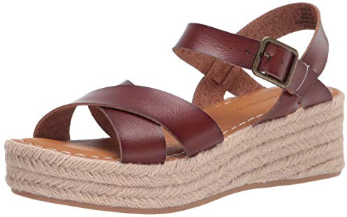Amazon Essentials Mujer Sandalia Tipo Alpargata con Plataforma Plana