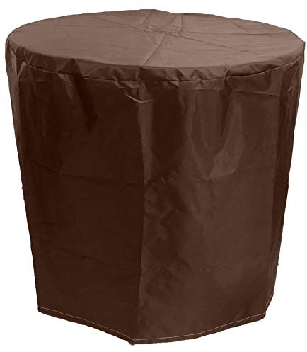 QIAOH Circular Table Cover 120x75cm, Garden Table Cover Round, Waterproof Breathable 420D Oxford Fabric Garden Furniture Cover, Outdoor Dust Protection Cover