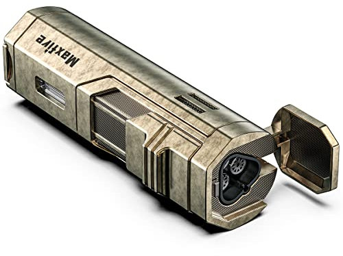 Maxfire Sturmfeuerzeug Jetflamme Gas Nachfüllbar, 3 Flammen Jet Feuerzeug (Verkauft ohne Gas)