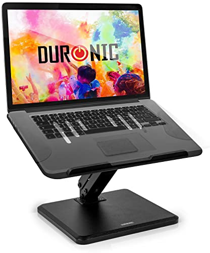 Duronic DML125 Supporto per PC portatile | Altezza regolabile e inclinabile | Supporto per tablet | Piedistallo per portatile fino a 13 | Angolo regolabile | Supporta fino 5 kg