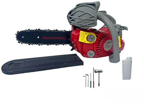 Motosega a Scoppio 25cc da Potatura Taglio Professionale 2 Tempi con Lama Lunga 25 cm kit Montaggio incluso adatto per fai da te o professionisti