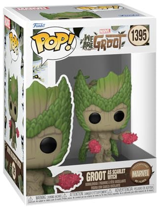 Funko Pop! Marvel: Wag - Scarlet Witch - We Are Groot - Vinyl-Sammelfigur - Geschenkidee - Offizielle Handelswaren - Spielzeug Für Kinder und Erwachsene - TV Fans - Modellfigur Für Sammler