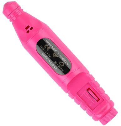 FRCOLOR Polisseuse à Ongles Électrique Portable USB Outil de Manucure Compact Ponceuse à Ongles pour Nail Art Pratique à Transporter Usage Domestique Alimentation USB