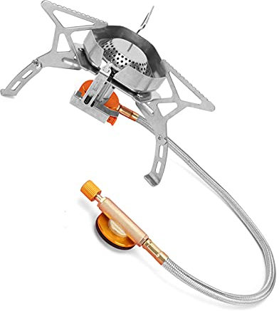 Portable Stove, Mini Gas Stove Portable Integrated Stove Windproof Camping Oven for Courtyard Outdoor Camping