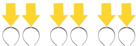DOITOOL 4 Stück Pfeil Stirnband kinder stirnband stirnbänder kinder hair jewellery Haarreif party sachen weihnachtsdeko Mode schmücken Kopf Kleidung Fräulein Requisiten Stoff