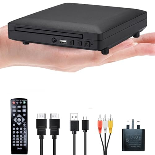 QITHRAN DVD Player with Remote Control Compact HDMI CD Player for Home
