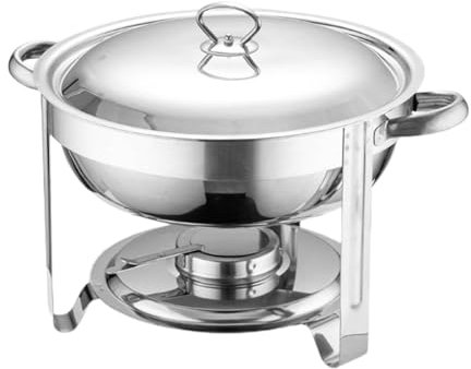 LOVIVER Chafing Dish Buffet Server and Warmer 4.5L with Water Pan Can Serve 3-4 People for Parties Banquet Household Commercial Event,