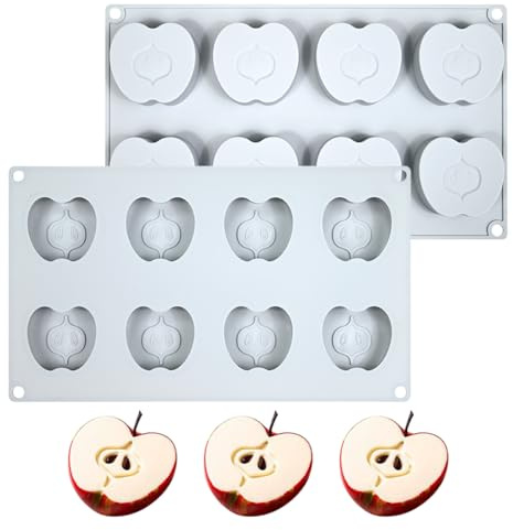 mostsom Appple Shaped Mousse Silicone Molds Chocolate Cake Mould Dessert Baking Form Cake Decorating Tools (G_ Appple)