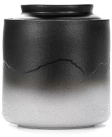 PJFJFP Boîte à thé en étain, Grande boîte scellée en céramique, Stockage personnalisé à Domicile, Demi-Catty, Ensembles de boîtes créatives rétro