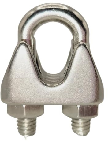 Drahtseilklemme Bügelklemme Seilstopper Seilklemme Edelstahl A4 V4A | Klemme Drahtseil, 2mm/3mm/4mm/5mm/6mm/8mm/10mm/12-13mm, EHK