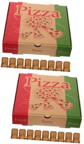 Alipis 10stücke Pizzakartons Aus Papier Takeaway Pizza Boxen Verdickt Pizzaverpackungsboxen Für Lieferdienste Pizzapartys