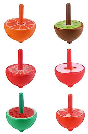 TOYANDONA 6stücke Holzgyroskope Handbetriebene Traditionelle Kreisel Für Junge Mädchen Fördert Die Eltern-Junge Mädchen-Beziehung Und Ist EIN Sicheres Spielzeug Für en Und
