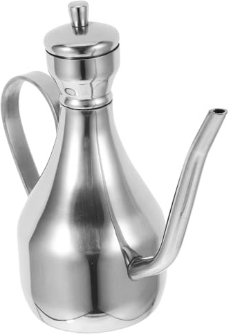 Generic Oljeburk Olivolja Behållare Metall Krydda Flaska Olja Vinäger Flaska Rostfritt Stål Olje Dispenser Vattenkanna Dispenser Olje Rostfri Hällolja Pott Oljeflaska