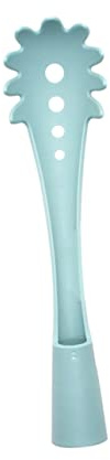 Cabilock cucchiaio antiscottatura in nylon cucchiaio scolapasta per spaghetti server per spaghetti scanalato colapasta per servire la pasta Blue