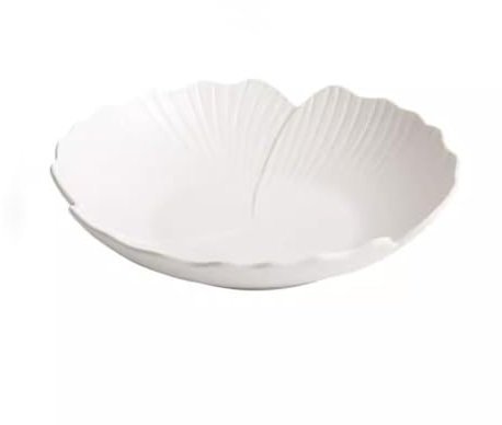 Platos de Comedor: Plato Hondo Grande Occidental, Plato Hondo para el hogar, Vajilla Creativa de Alta Gama, Ensaladera de cerámica de Aspecto Atractivo, Platos de Cena de cerámica (M)