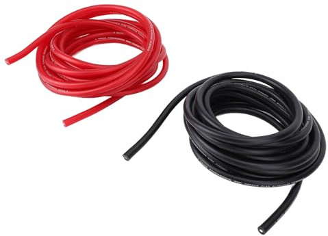 Luocute 2 Pcs a 8 Calibri, Facile Installazione Tollerante Ad Alta Temperatura 8awg Cavo di Alimentazione Automobilistica, Adatto Alla Barca del Rimorchio per del Veicolo (20FT)