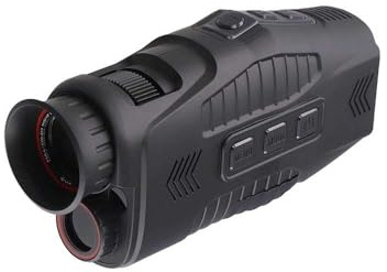 Lawnoval Dispositivo monocular de visión nocturna por infrarrojos con zoom digital de 10X, distancia de visión oscura completa de 800 m, apertura F1.2, pantalla TFT HD de 1.54 pulgadas, para video