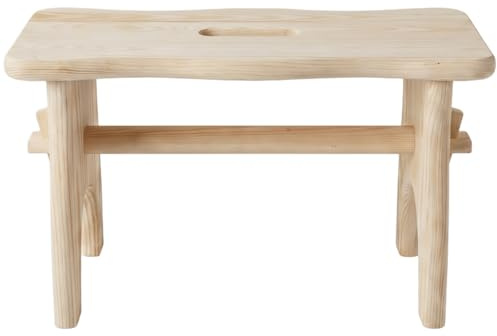 Ottido Kleiner Hocker Holz, Keine Montage, kein Kleben, 40 x 20 x 20 cm