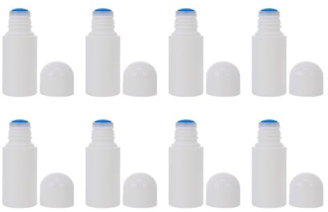 Bouteille Éponge Rechargeable 50ml, Lot de 8, Blanc