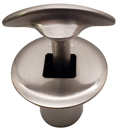 Westbrass R500-07 3/4 NPSM Gas Fire Pit and Fireplace Log Lighter Key Valve Trim Kit, Satin Nickel