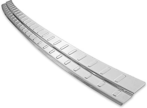 Recambo | Protector de Parachoques Trasero | Compatible con Audi Q7 II | Tipo 4M | a Partir de 2015 | Acero Inoxidable Mate | Protección Borde de Carga