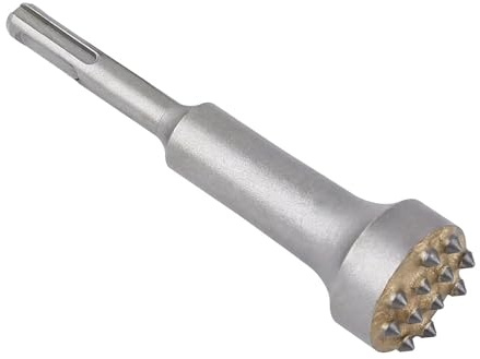 Vearter SDS Plus – Outil de bague à 12 pointes – Tête ronde de 13 x 3,6 cm – Revêtement de la rugosité du béton – Pour marteau rotatif, foret à burin pour maçonnerie, mur de briques