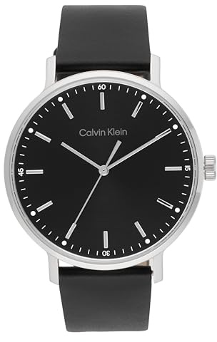 Calvin Klein Analoge Quarzuhr für Herren Modern Mesh Kollektion mit Leder- oder Edelstahlarmband in Glieder- oder Mesh-Design