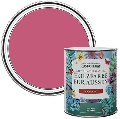 Rust-Oleum Holzfarbe Für Aussen, Wetterschutz, hochglanz, 750 ml, Himbeere