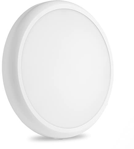 1 Stück LED Deckenleuchte 23 cm Rund, Wasserfest, 3CCT Lampe Decke | 18W 2200LM Superhell 3000/4000/6500K, Ultra Dünn Plafonnier salle de bain, Deckenlampe Für Bad, Schlafzimmer, Keller