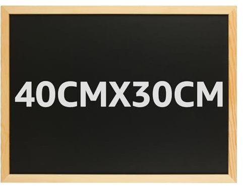 VIDETOL 3 Pcs Wall Mounted Chalk Boards, 30x40cm Wall Hanging Blackboards with Wooden Frame, Chalkboard for Memo Message Board, Notice Boards, Kitchen Chalkboard, Menu Board and Office Meeting