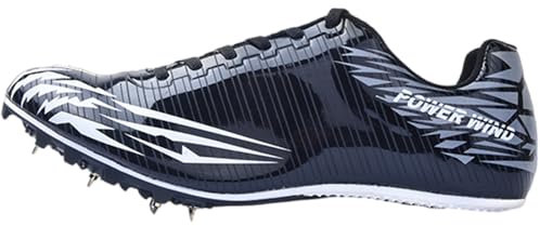 Zapatos Con Clavos Atletismo,Zapatillas Deportivas Para Pista Y Campo,Clavos De Pista Para Hombres Y Mujere,Transpirable Antideslizante,Ligero Y CóModo Antideslizante,Para Salto Alto Y Largo