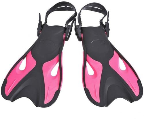 Sanfly Erwachsene Schnorchelausrüstung Verstellbare Schwimmflossen, Schnorchelnflossen, Kurze Schwimmflossen Offene Fersenschwimmflossen Zum Schnorcheln Zum Schnorcheln