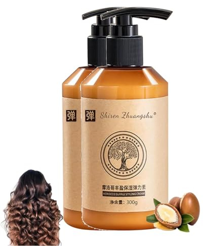 Rapunzel Trimmstar gel,Shiren Zhuangshu Curly Hair,Elastin Für Locken,Marokkanisches Volumen Feuchtigkeitsspendende Elastizität,300ml long-lasting Styling Moroccan Volume Moisturizing Elasticity