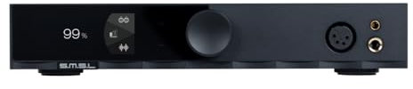 LEAUDIO SMSL H400 Kopfhörer-Verstärker-Vorverstärker-Ausgang, voll symmetrische Verstärkungsregelung, mit Fernbedienung (schwarz)