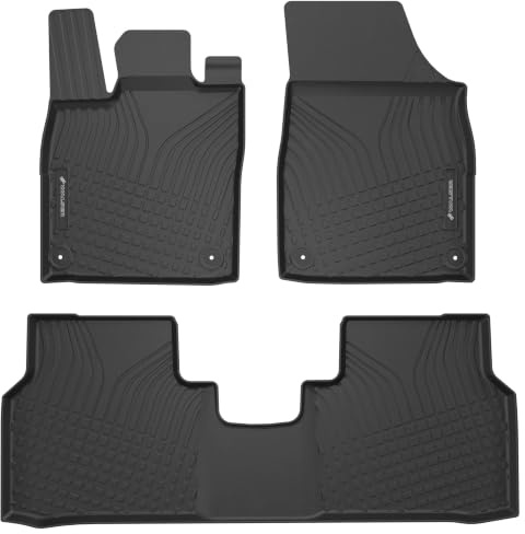 Walser Premium Fussmatten Auto für VW ID.4/Audi Q4 SUV/Skoda Enyaq iV SUV 2020-Heute, VW ID.5/Audi Q4 Sportback 2021-Heute, Skoda Elroq 2024-Heute, 100% passgenaue Gummimatten - Made in EU