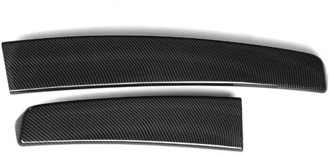 SKINII Sportline Style Auto-Heckspoilerlippe Für VW Für Caddy 2005–2018, Doppeltür, Scheunen-Twin-Heckflügel-Lippenspoiler, 2 Stück Auto Spoiler Tailfin(Kohlenstoff-Look)